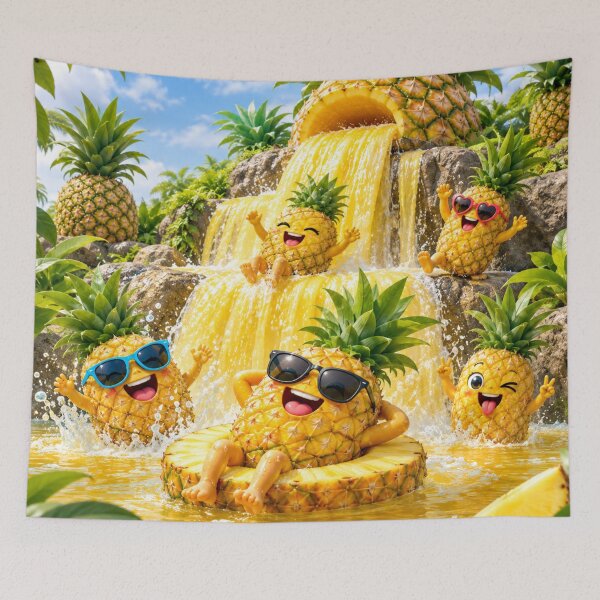 Item preview, Cute pineapple party waterfall  designed and sold by urbanshop7.