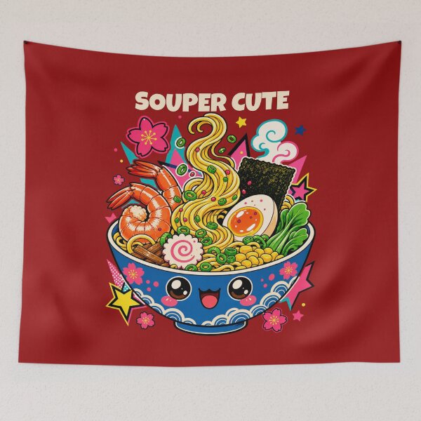 Item preview, Super Cute Smiling Noodle Bowl designed and sold by Rosie's Wildflower Boutique.