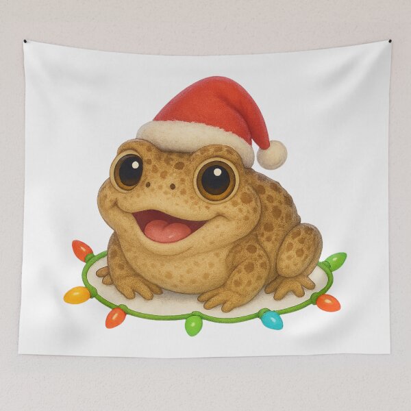 Item preview, Cheerful Wyoming Toad Christmas designed and sold by Sillytoe.