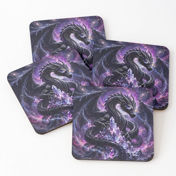 Item preview, Dark Dragon on Abstract Astronomical Background designed and sold by Fanta-sticky.