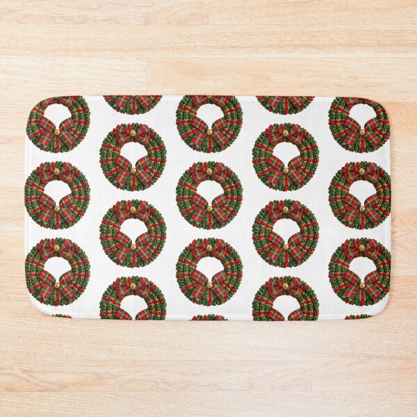 Item preview, Vintage Christmas Tree Tartan Holiday Curly Wreath designed and sold by scicilysimonee.