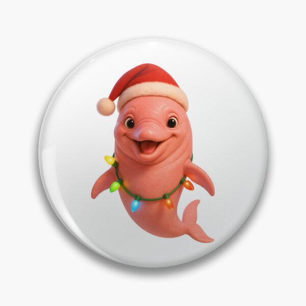 Item preview, Joyful Amazon River Dolphin Christmas designed and sold by Sillytoe.