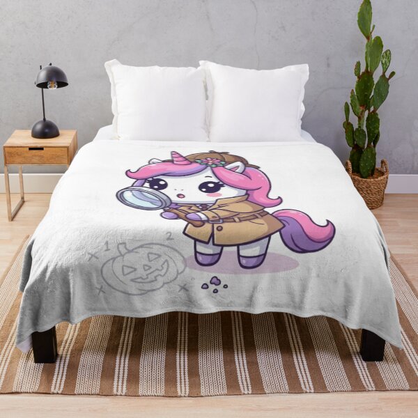 Item preview, Cute Detective Unicorn Investigating Clues designed and sold by Ella_Sketch.