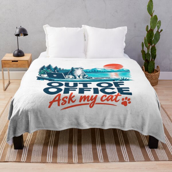 Item preview, Out of Office - Ask my Cat designed and sold by AlexArcStudio.