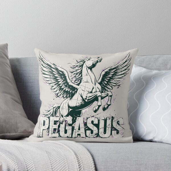Item preview, Pegasus Mythological Winged Horse Distressed Graphic designed and sold by  One City Two Children Studio.
