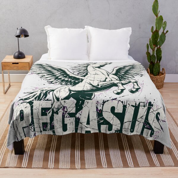 Item preview, Pegasus Mythological Winged Horse Distressed Graphic designed and sold by One City Two Children Studio.