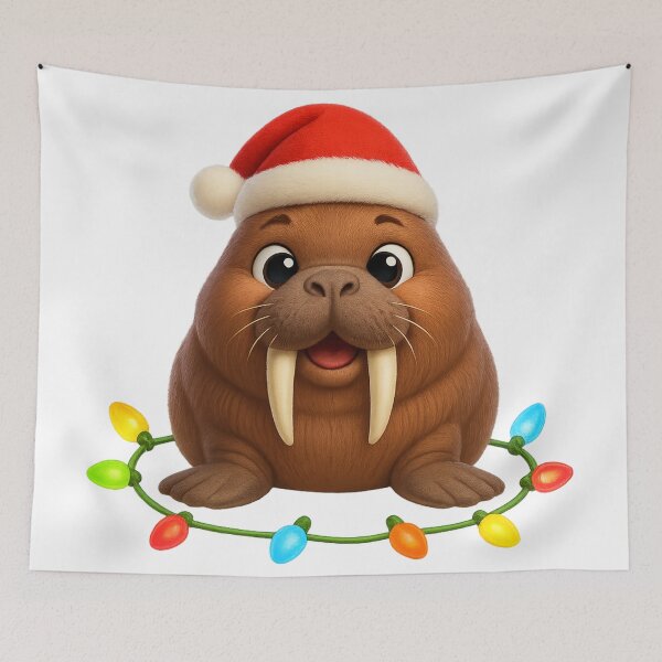 Item preview, Merry Atlantic Walrus Christmas designed and sold by Sillytoe.