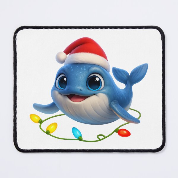 Item preview, Playful Baleen Whale Christmas designed and sold by Sillytoe.