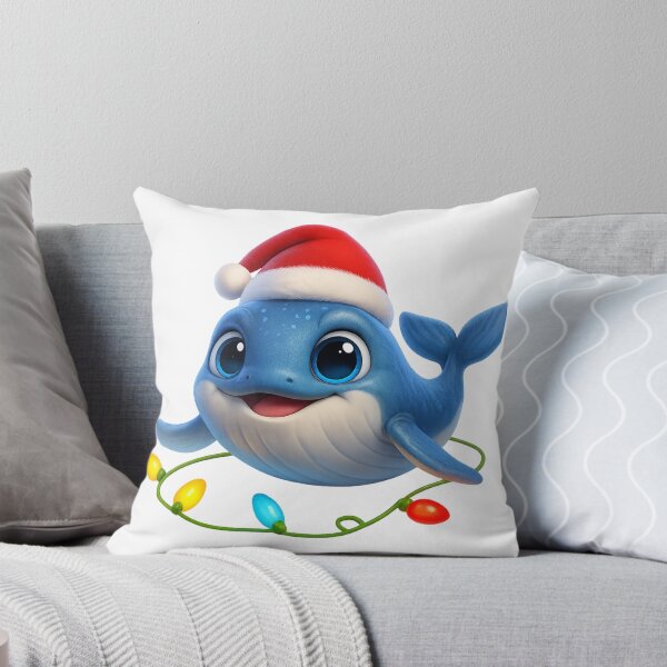 Item preview, Playful Baleen Whale Christmas designed and sold by Sillytoe.