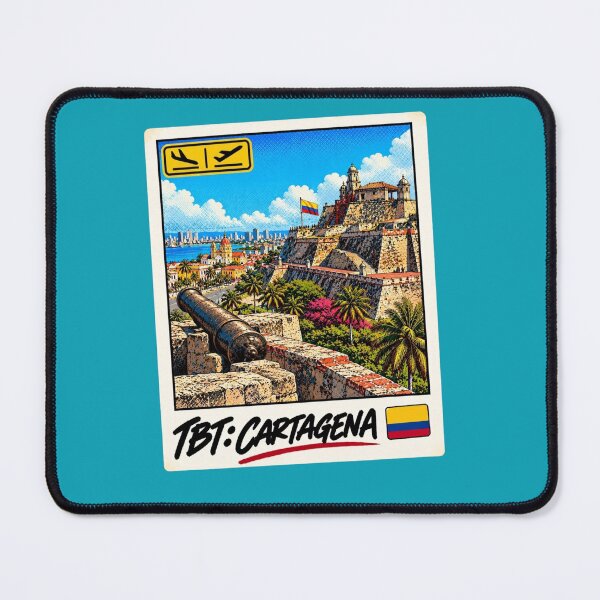 Item preview, TBT Cartagena Castillo San Felipe Vintage Travel Postcard designed and sold by ByJeffro.