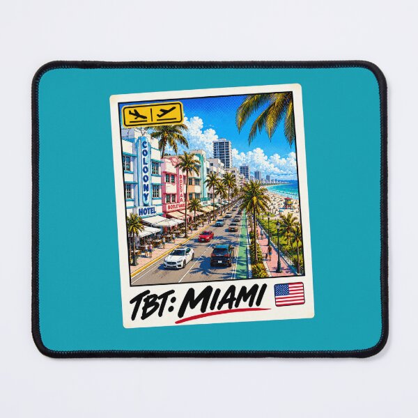 Item preview, TBT Miami Ocean Drive Art Deco Vintage Travel Postcard designed and sold by ByJeffro.