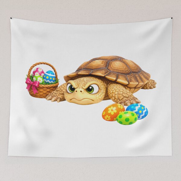 Item preview, Cheerful Desert Tortoise Easter designed and sold by Sillytoe.
