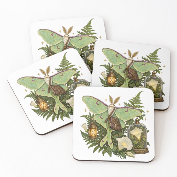 Item preview,  Luna Moth Moonflower Night Garden Botanist designed and sold by TheRandomHuman.