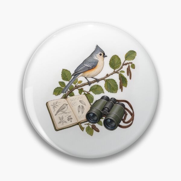 Item preview, Backyard Birding Field Naturalist Illustration designed and sold by TheRandomHuman.