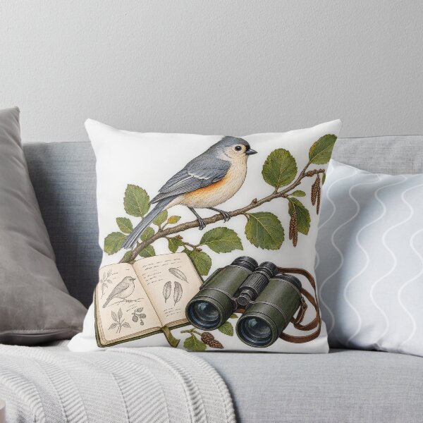 Item preview, Backyard Birding Field Naturalist Illustration designed and sold by TheRandomHuman.