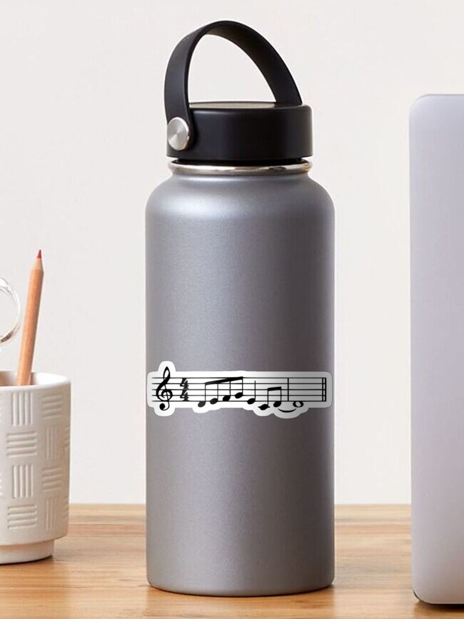 Imagen 1 de 3, Pegatina con la obra The Lick - Meme de música jazz (blanco), diseñada y vendida por aculrr.