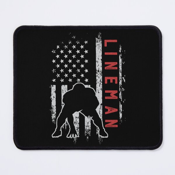 Item preview, American football Offensive Player lineman Us Flag His/her designed and sold by Hns Trending.