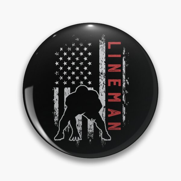 Item preview, American football Offensive Player lineman Us Flag His/her designed and sold by Hns Trending.