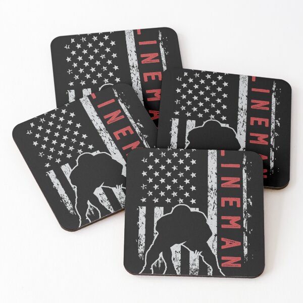 Item preview, American football Offensive Player lineman Us Flag His/her designed and sold by Hns Trending.
