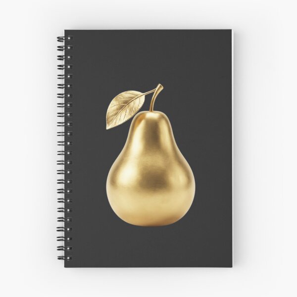 Item preview, Luxury Golden Pear Metallic Fruit Art on Black designed and sold by Midnight Gilded.