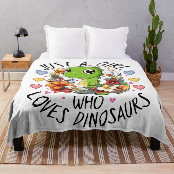 Artikelvorschau, Einfach ein Mädchen, das Dinosaurier liebt, niedliches Design entworfen und verkauft von MoSaid.