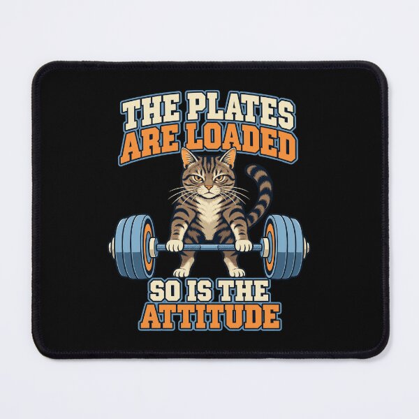 Item preview, Powerlifting Cat Deadlift Funny Weightlifting Gym designed and sold by AndreasMei.
