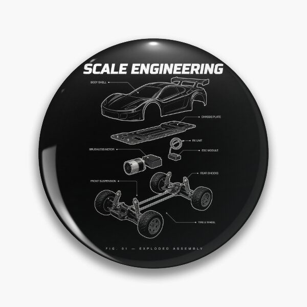 Item preview, Scale Engineering – RC Car Exploded Blueprint designed and sold by No Excuses Supply.