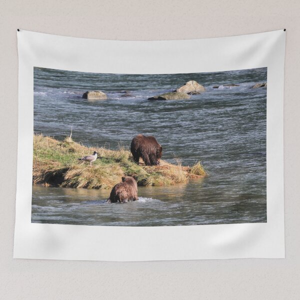 Item preview, Grizzly family fishing III designed and sold by zumi.