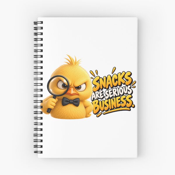 Item preview, Snacks Are Serious Business – Funny Grumpy Chick designed and sold by bauschberts.