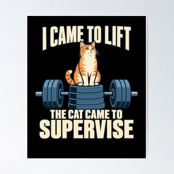 Item preview, Powerlifting Cat Deadlift Funny Weightlifting Gym designed and sold by AndreasMei.