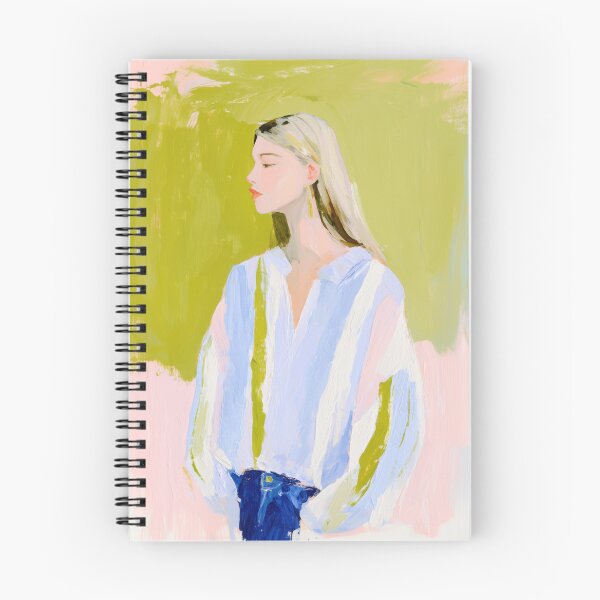 Item preview, Woman in Green – Pastel Painterly Portrait designed and sold by Studio Remier.