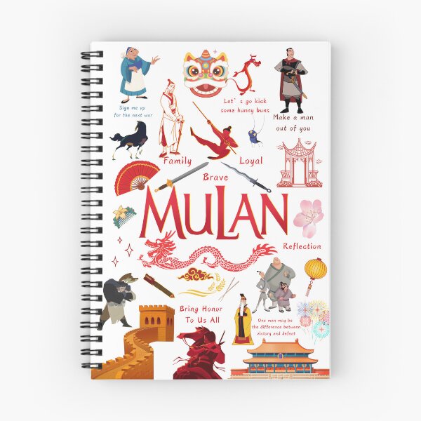 Item preview, Mulan Colorful Collage | Chinese Warrior, Mushu Dragon and Asian Inspired Art designed and sold by inallusha.