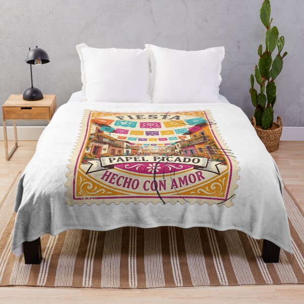 Item preview, Papel Picado Fiesta Hecho Con Amor Stamp designed and sold by Stamped_Style.