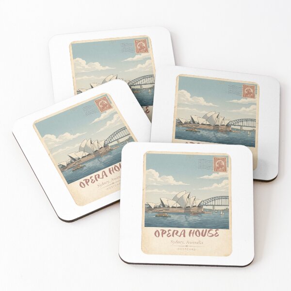 Item preview, Sydney Opera House Vintage Travel Poster – Australia designed and sold by DesignMaxa.