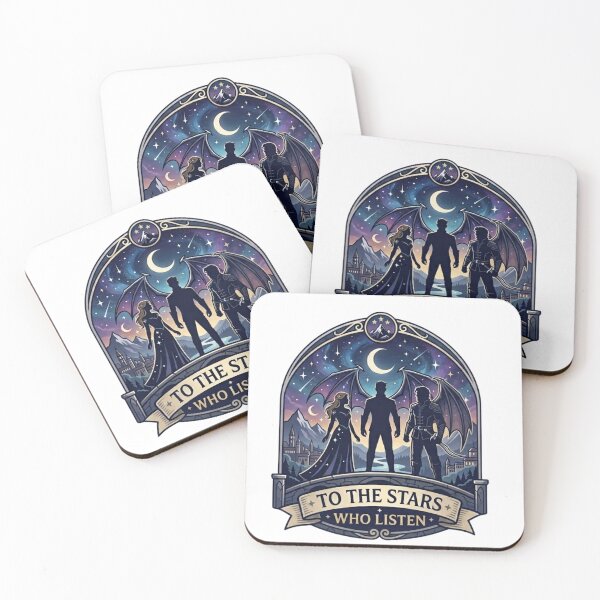 Item preview, To the Stars Who Listen Sticker, Starlit City Night Court Romantasy designed and sold by LiteratiOnline.
