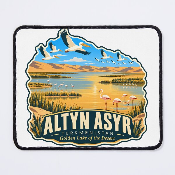 Item preview, Altyn Asyr Turkmenistan Golden Lake Of The Desert Travel Souvenir Central Asia designed and sold by JasonStars123.