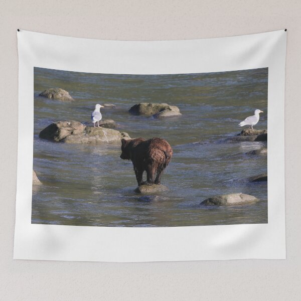 Item preview, Grizzly family fishing V designed and sold by zumi.