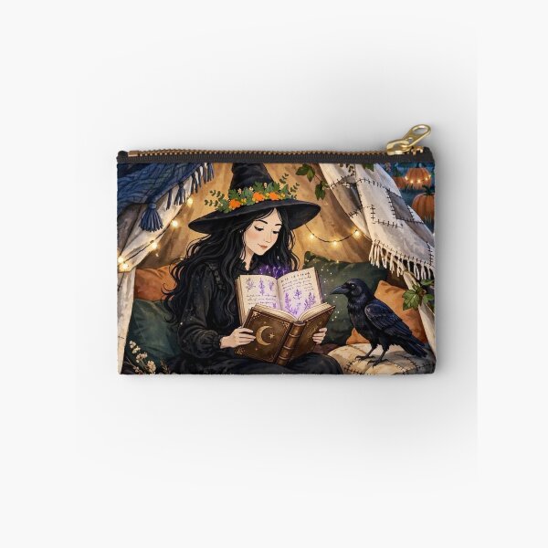 Item preview, Black witch and crow - Blanket Fort designed and sold by DibujandoPorfa.