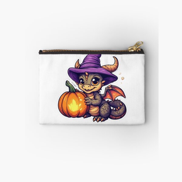 Item preview, Adorable Fantasy Baby Dragon Hugging Halloween Pumpkin designed and sold by AWADHESH CHAURASIA.