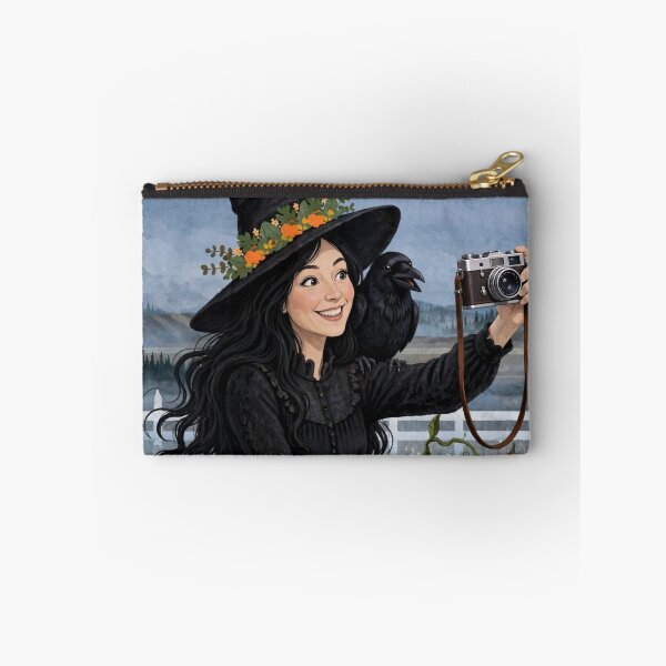 Item preview, Black witch and crow - Selfie with Crow designed and sold by DibujandoPorfa.