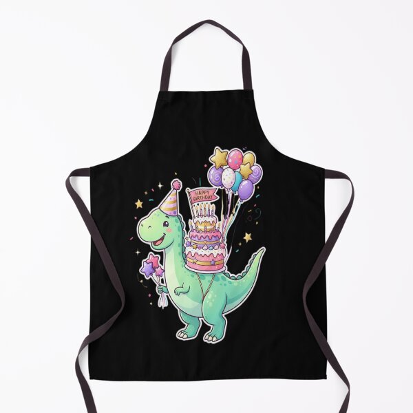 Item preview, Cute Glitter Brontosaurus Birthday with Sparkly Balloons designed and sold by sidleytetip.