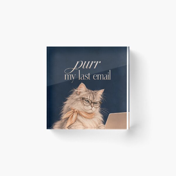 Item preview, Purr My Last Email Cat designed and sold by aztrends.