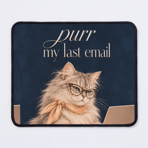 Item preview, Purr My Last Email Cat designed and sold by aztrends.