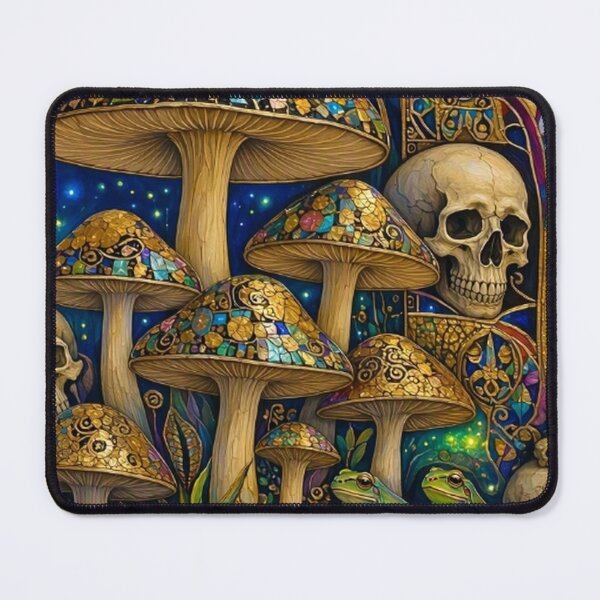Item preview, Psychedelic Mushrooms Frogs and Skulls  designed and sold by TheDarkWardrobe.