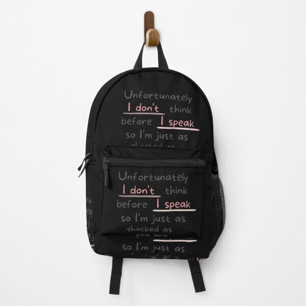 Item preview, Unfortunately I Don't Think Before I Speak So I'm Just As Shocked As You Are designed and sold by zuczekgti.