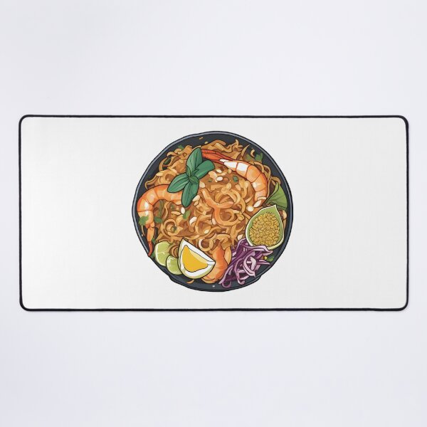 Item preview, Shrimp Pad Thai Bowl - Thai Noodle Food Art designed and sold by Jackson-Will.