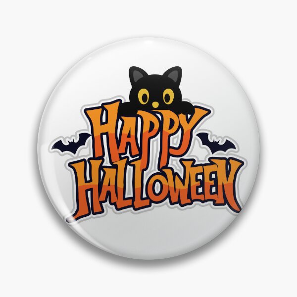 Item preview, Black Cat Happy Halloween designed and sold by AtTeeTime.