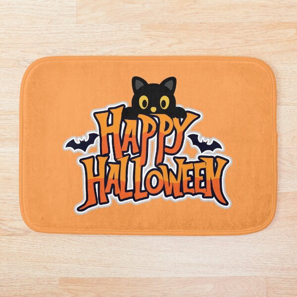 Item preview, Black Cat Happy Halloween designed and sold by AtTeeTime.