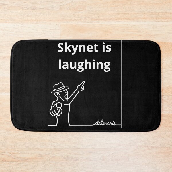 Item preview, ​Skynet Minimalist Hat Man Line Art designed and sold by Delmaris.