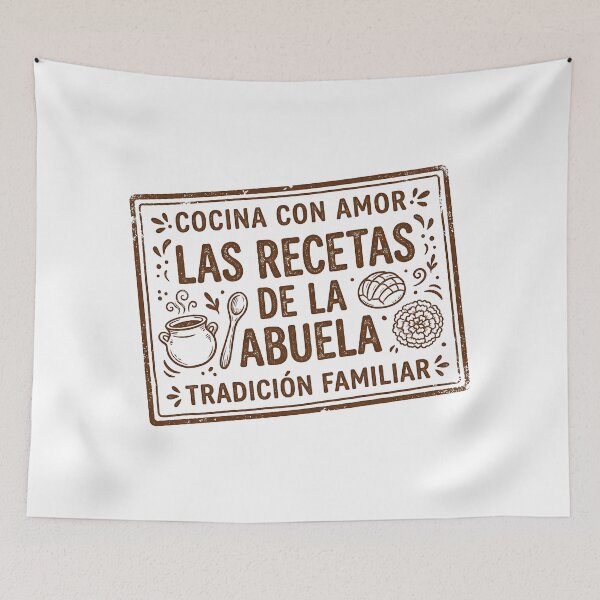 Item preview, Las Recetas De La Abuela Cocina Con Amor Stamp designed and sold by Stamped_Style.